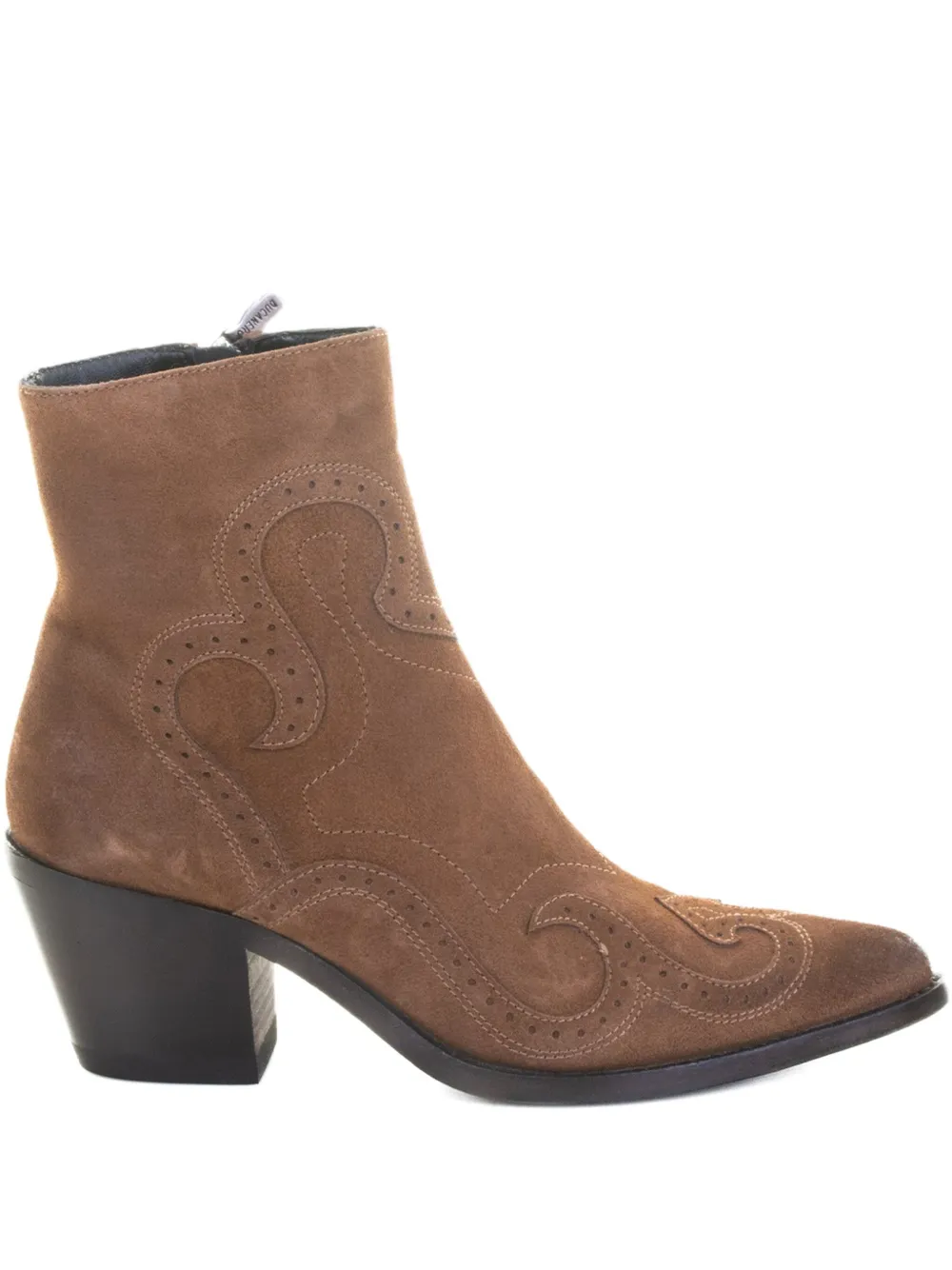 Ducanero Pointed-toe Ankle Boots In Brown