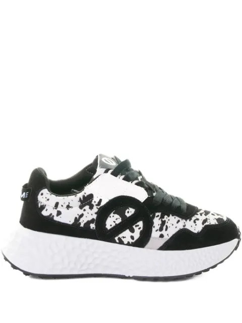 No Name animal-print lace-up sneakers
