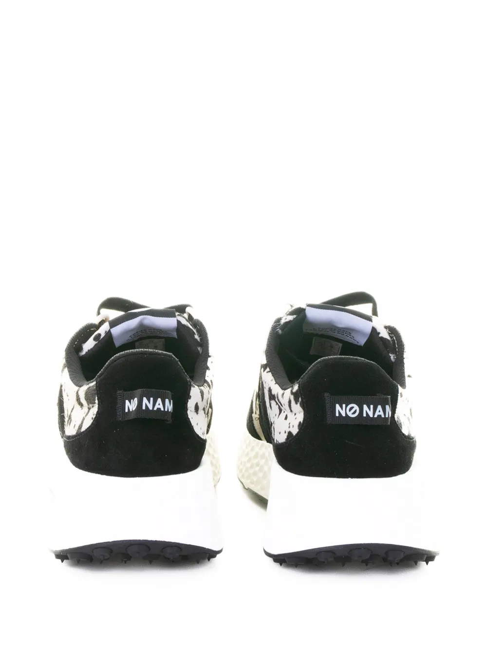 No Name Sneakers met dierenprint Wit