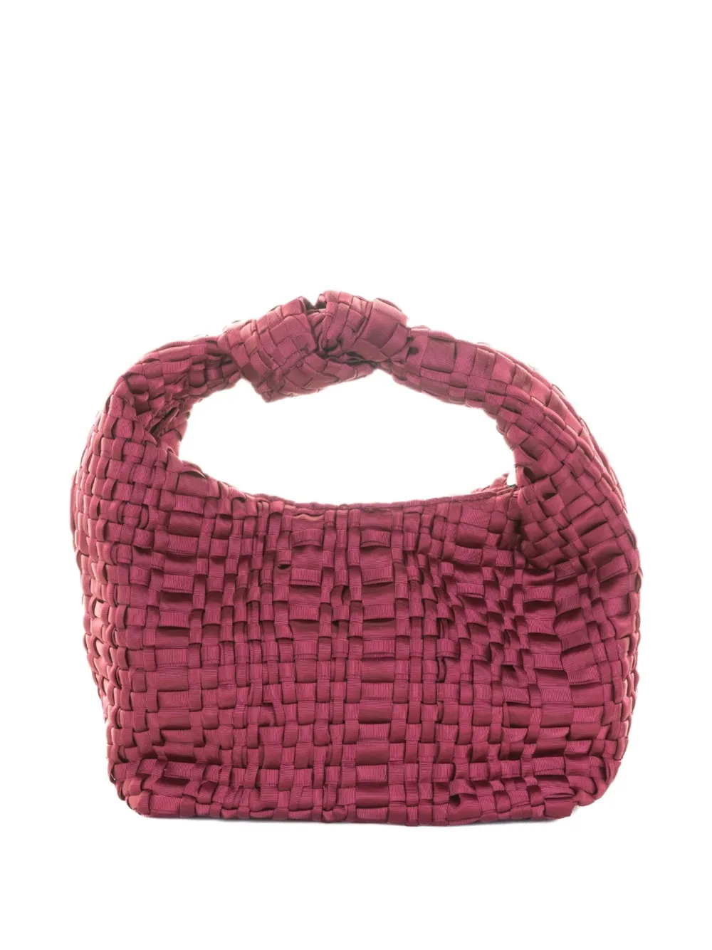 Maria La Rosa mini Datolite woven-texture shoulder bag - Rood