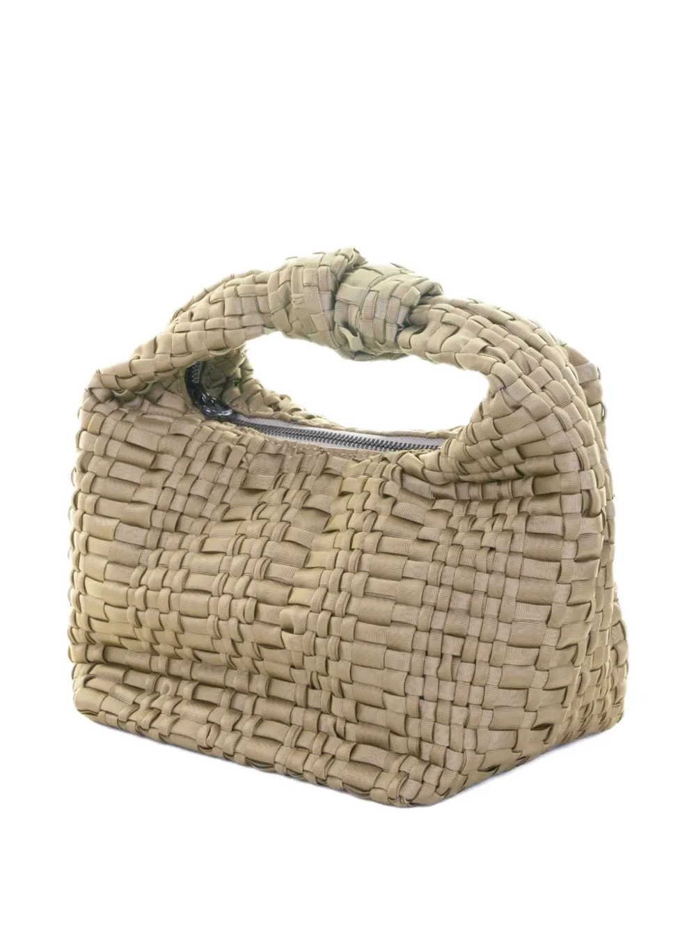 Maria La Rosa Mini Datolite Woven-texture Shoulder Bag In Neutral
