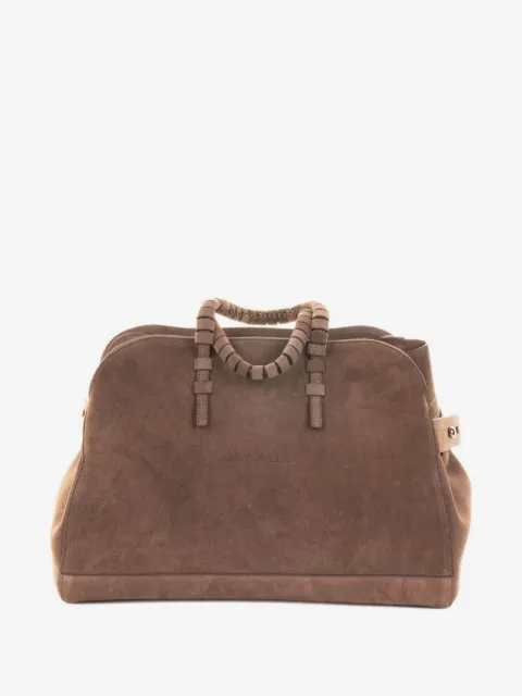Casadei Park Avenue suede tote bag