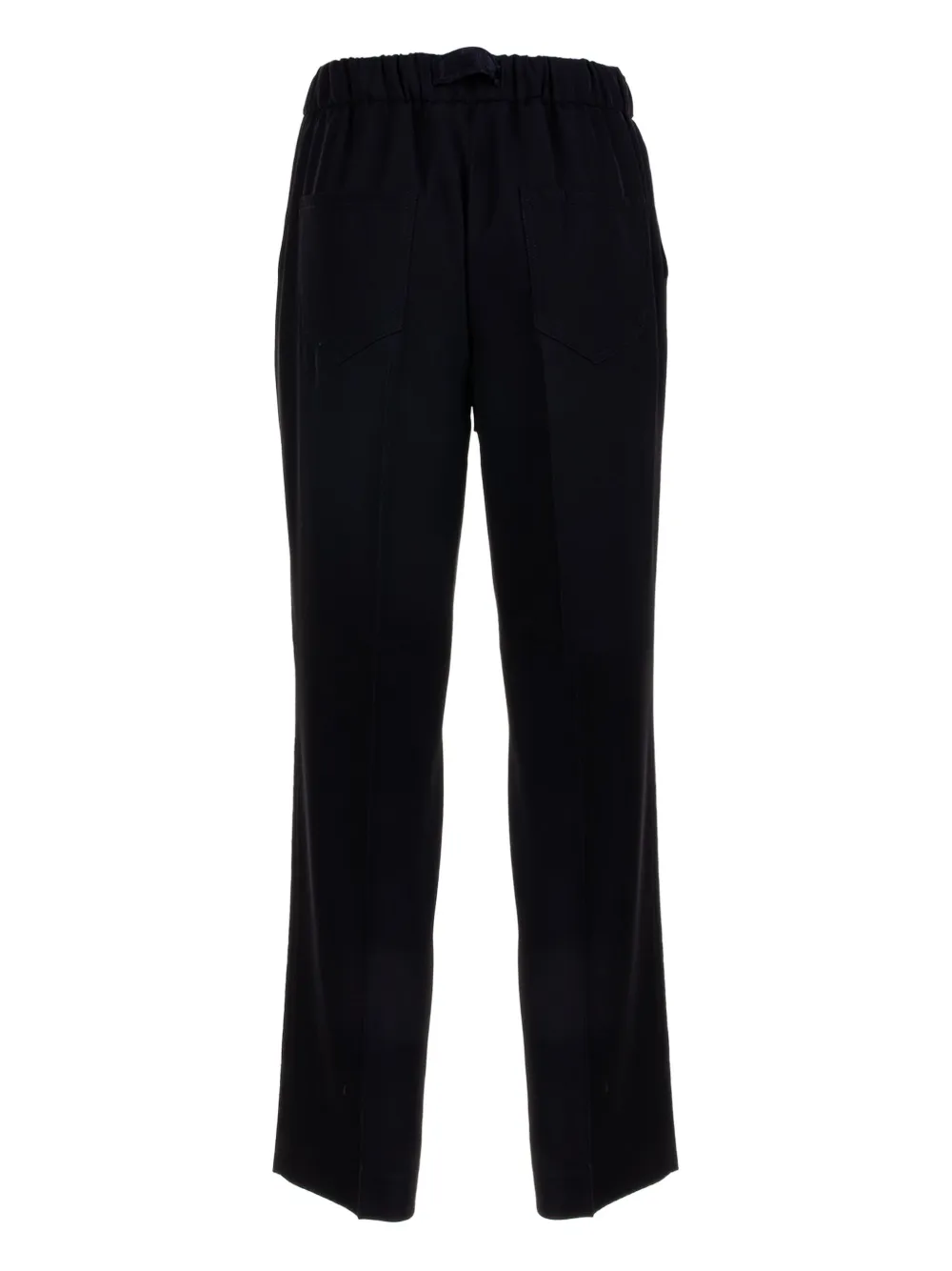 Via Masini 80 Drawstring-fastening Trousers In Black