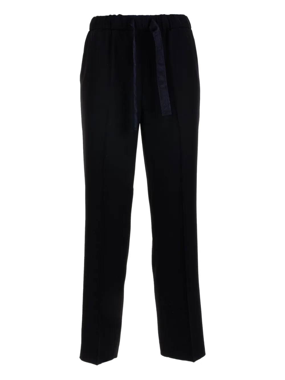 Via Masini 80 Drawstring-fastening Trousers In Black
