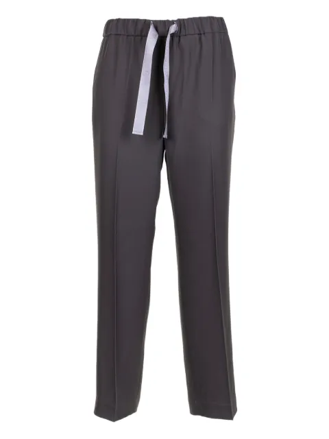 Via Masini 80 pantalones con cordones en la pretina