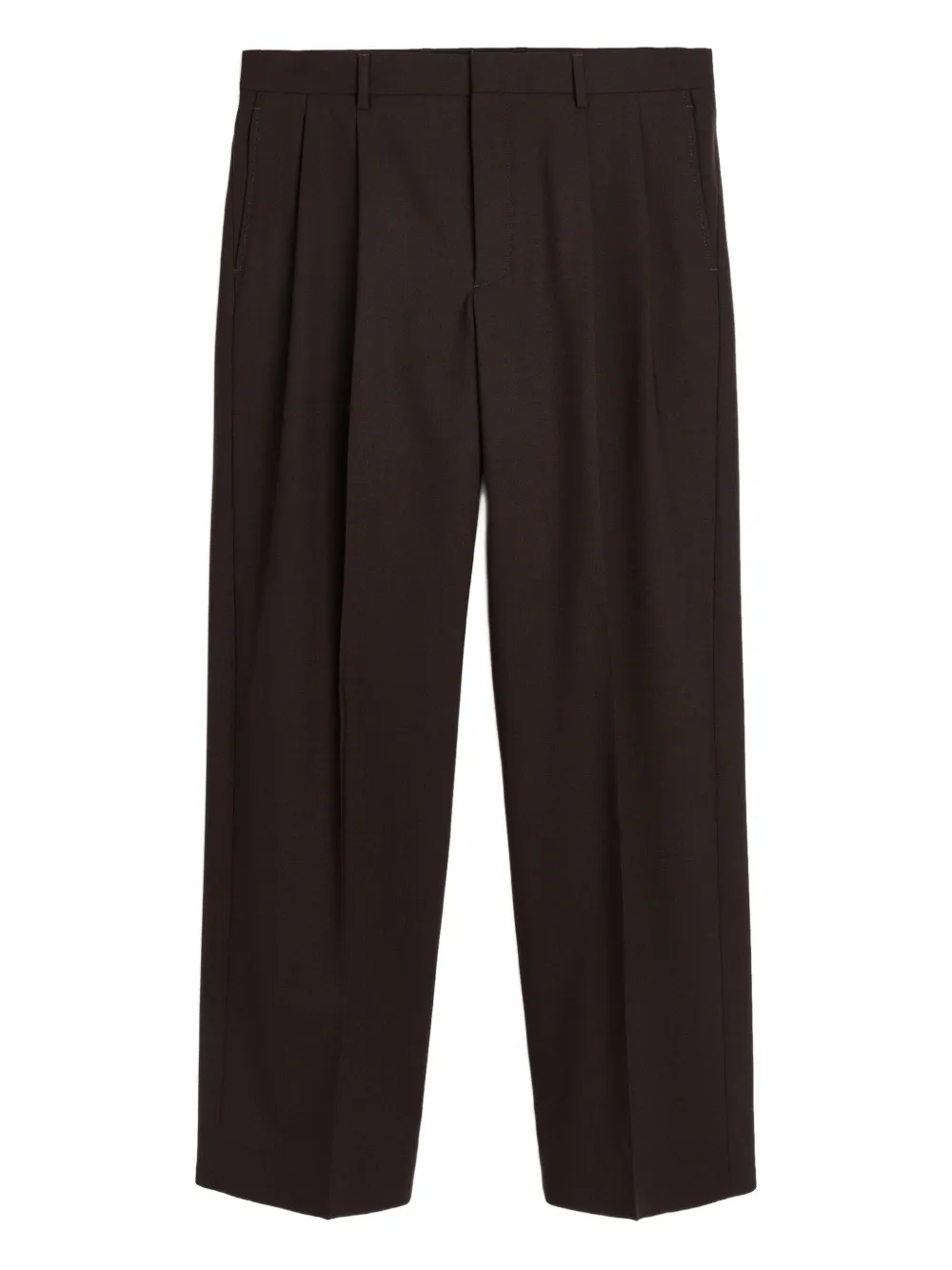 Sunflower pleated trouser | Brown | Image 1