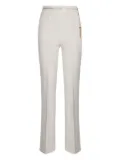 Elisabetta Franchi chain tassel crêpe trousers - White