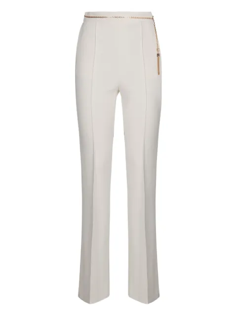 Elisabetta Franchi chain tassel crêpe trousers