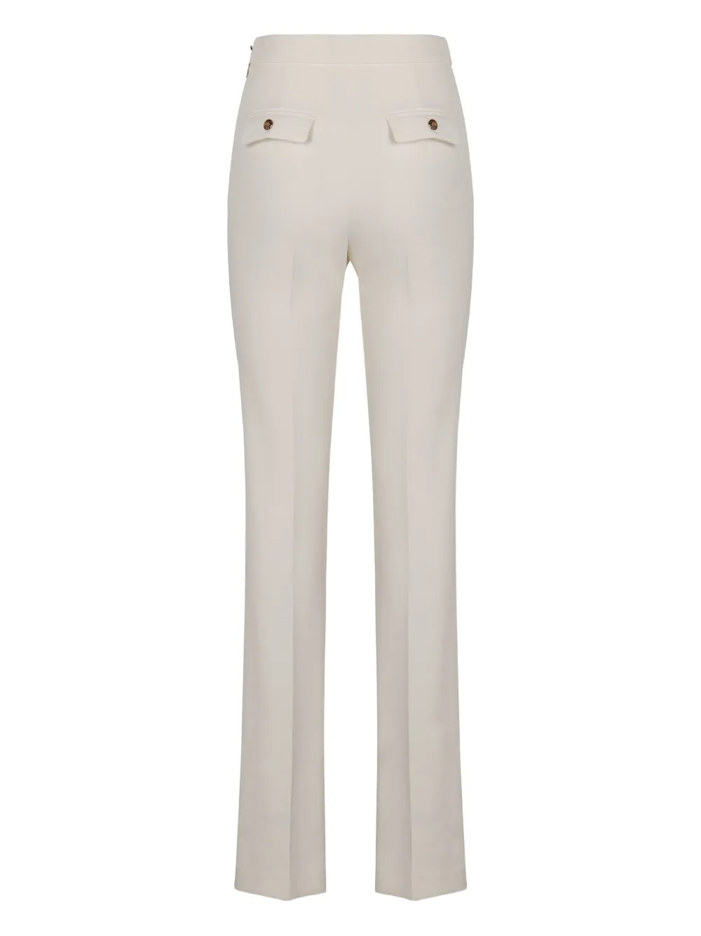 Elisabetta Franchi chain tassel crêpe trousers - Wit
