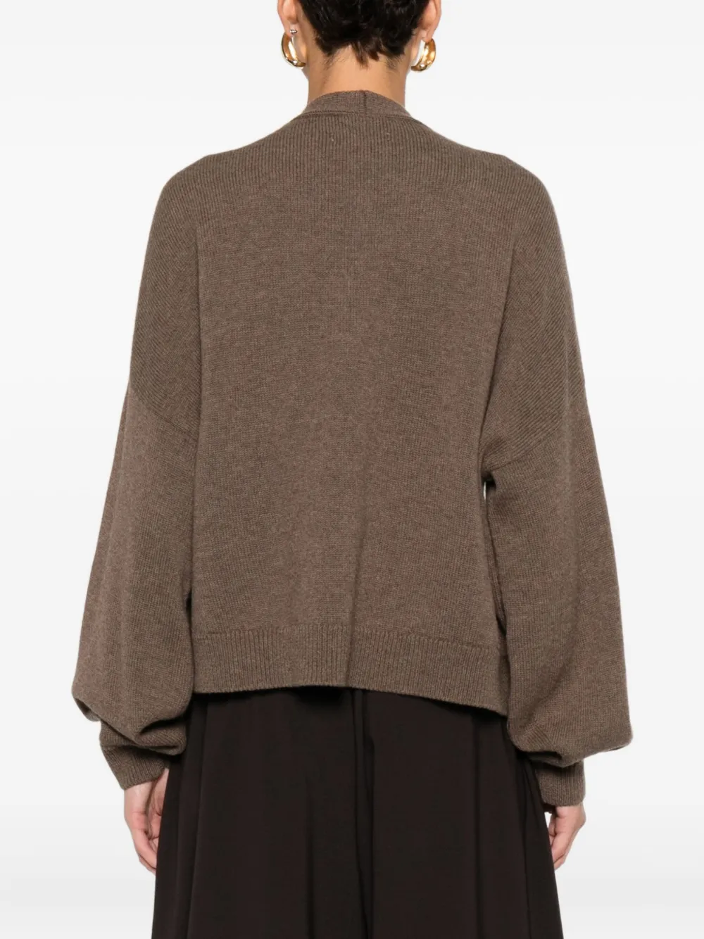 Cordera Merino-wool Cardigan In Brown