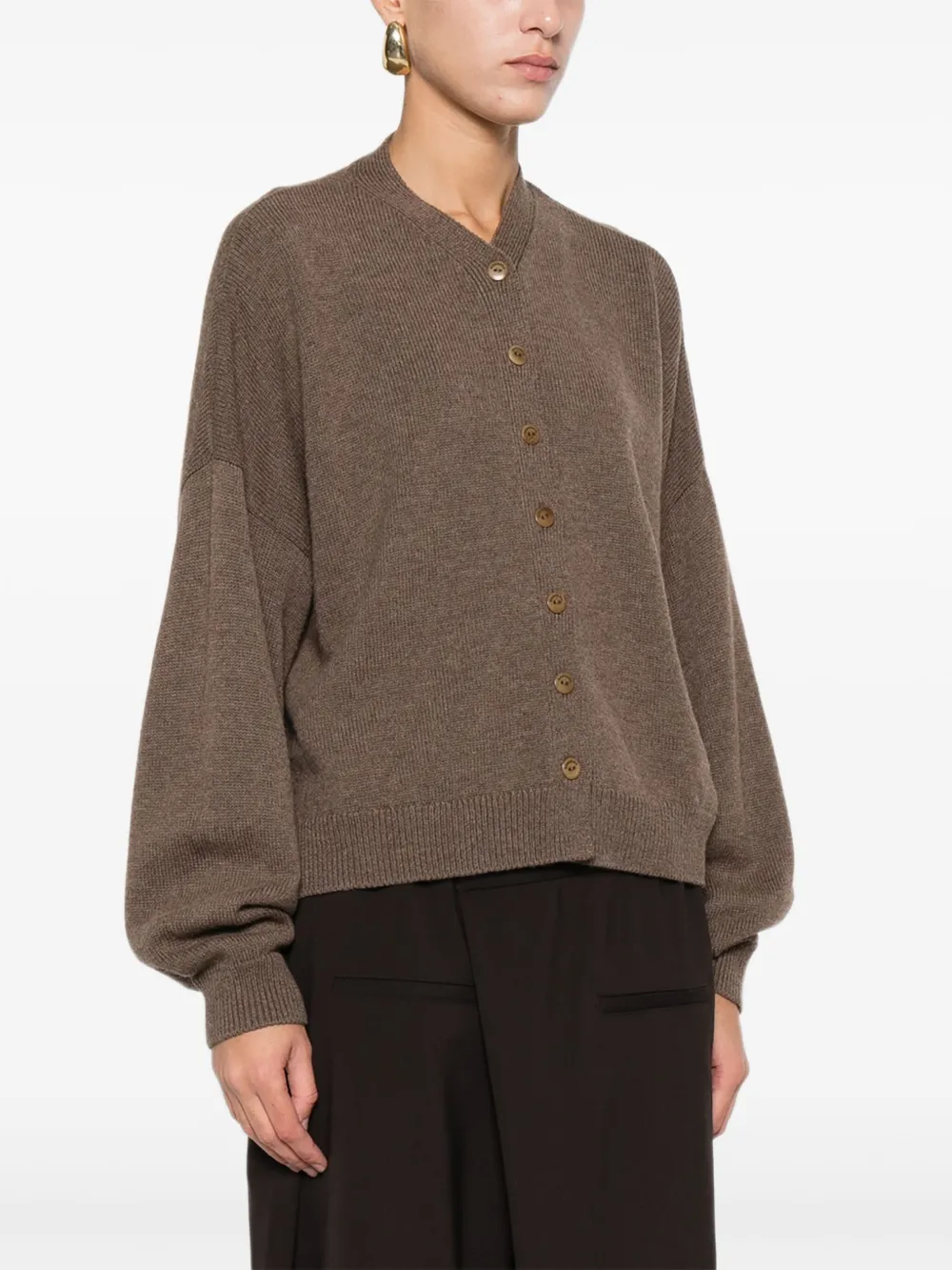 Cordera Merino-wool Cardigan In Brown