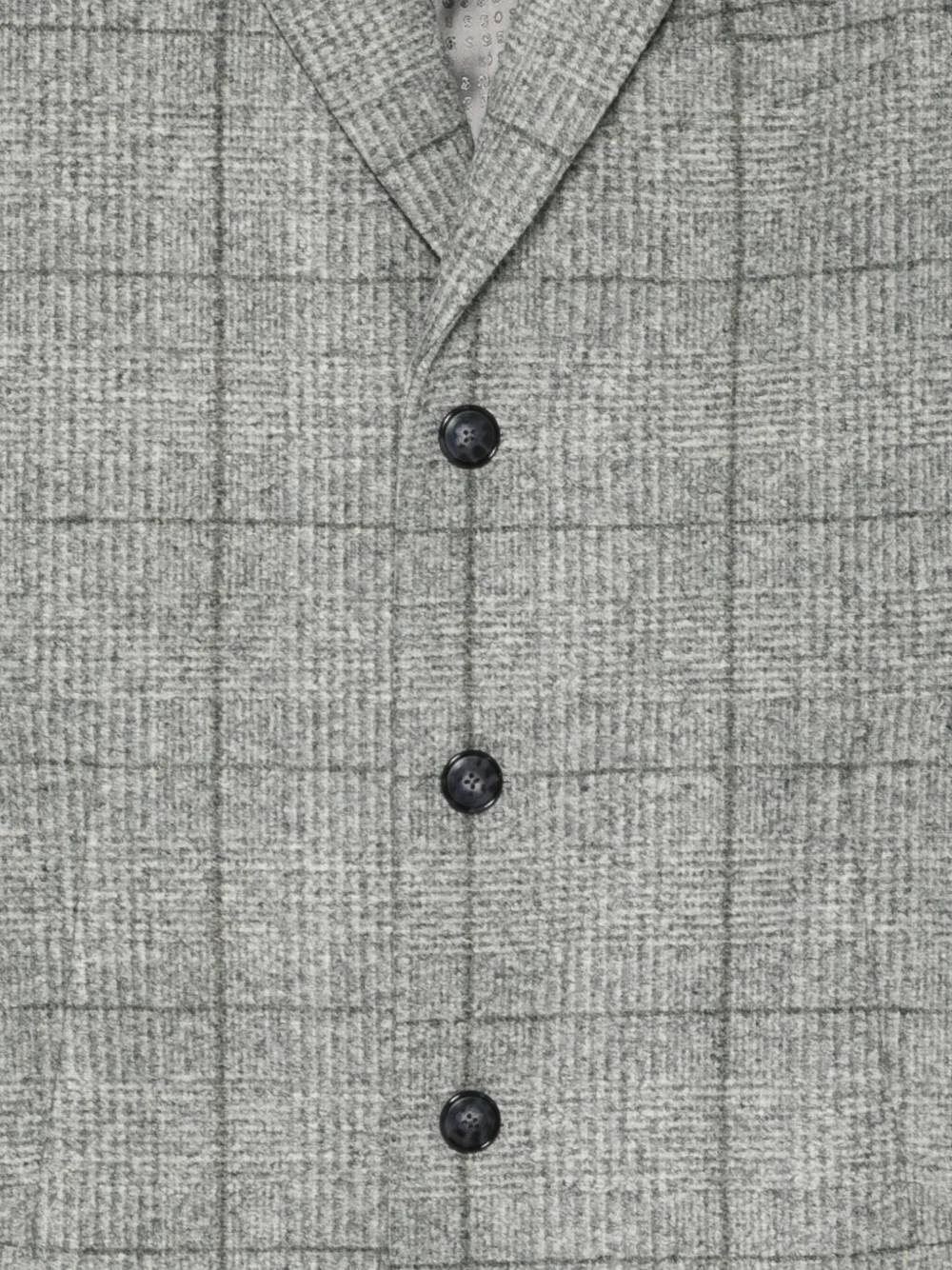 BOSS Geruite jas met knopen Grijs