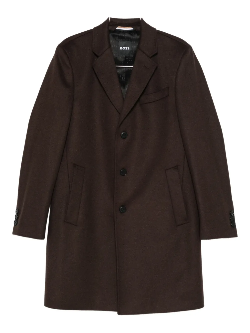 BOSS buttoned coat | Brown | Image 1