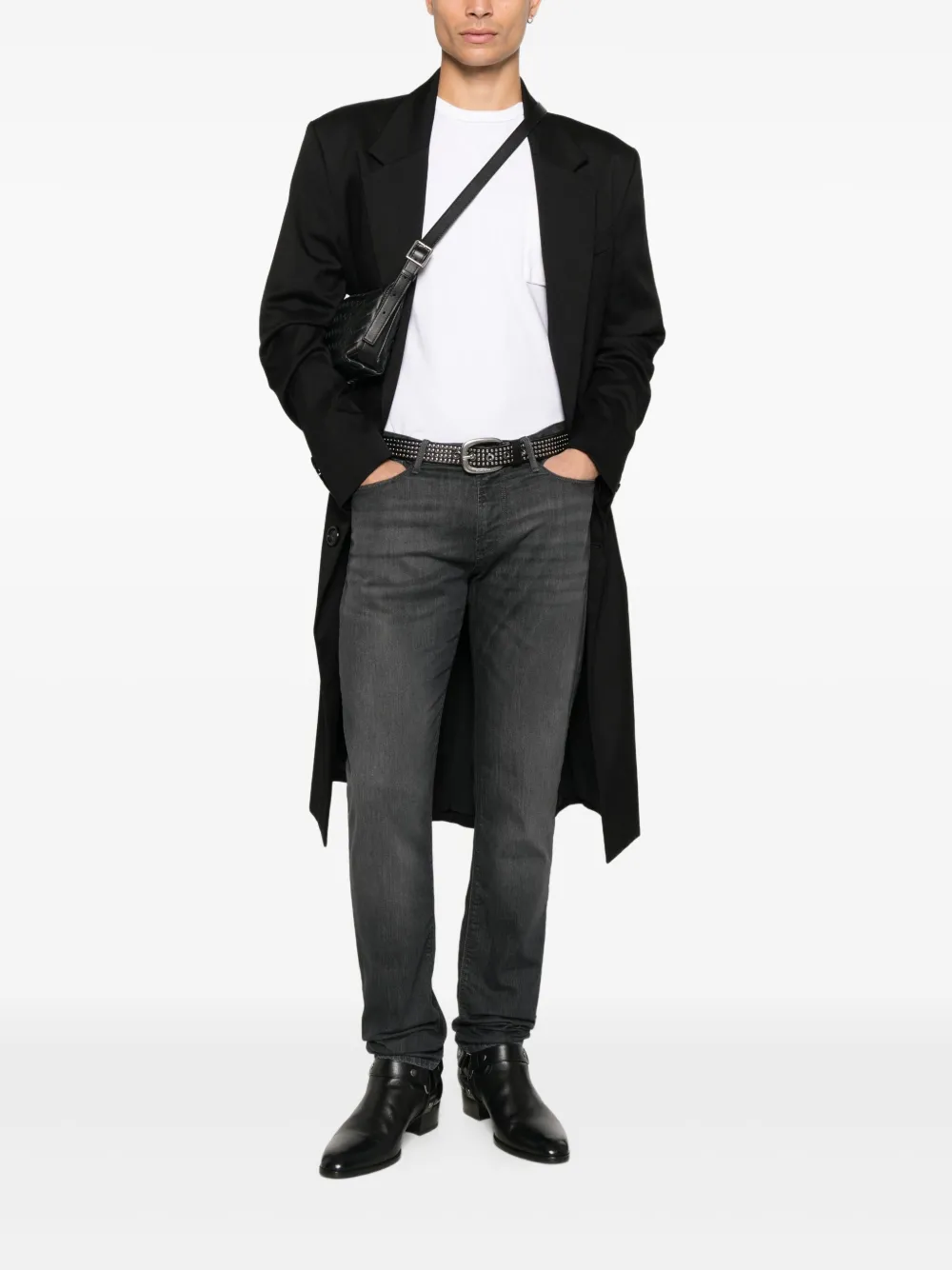 Emporio Armani Broek met vijf zakken - Zwart