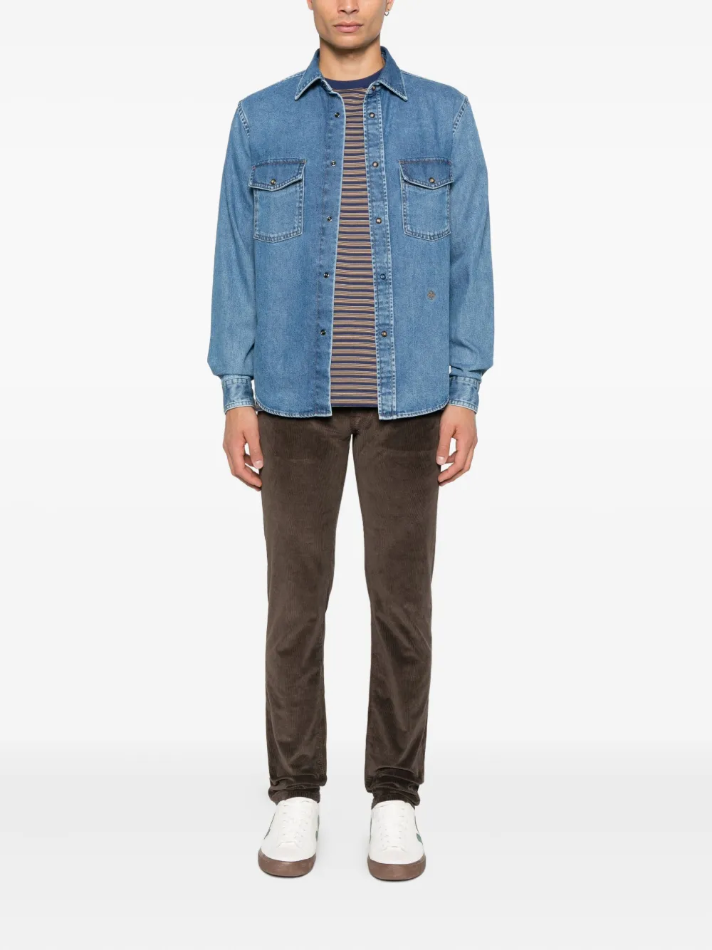 Jacob Cohën Ribfluwelen broek - Bruin