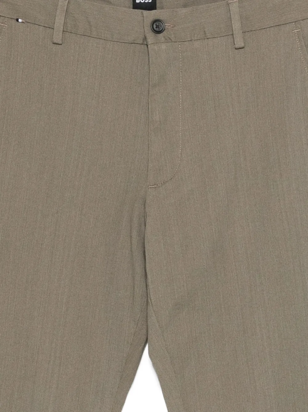 BOSS Broek met cuffs Bruin