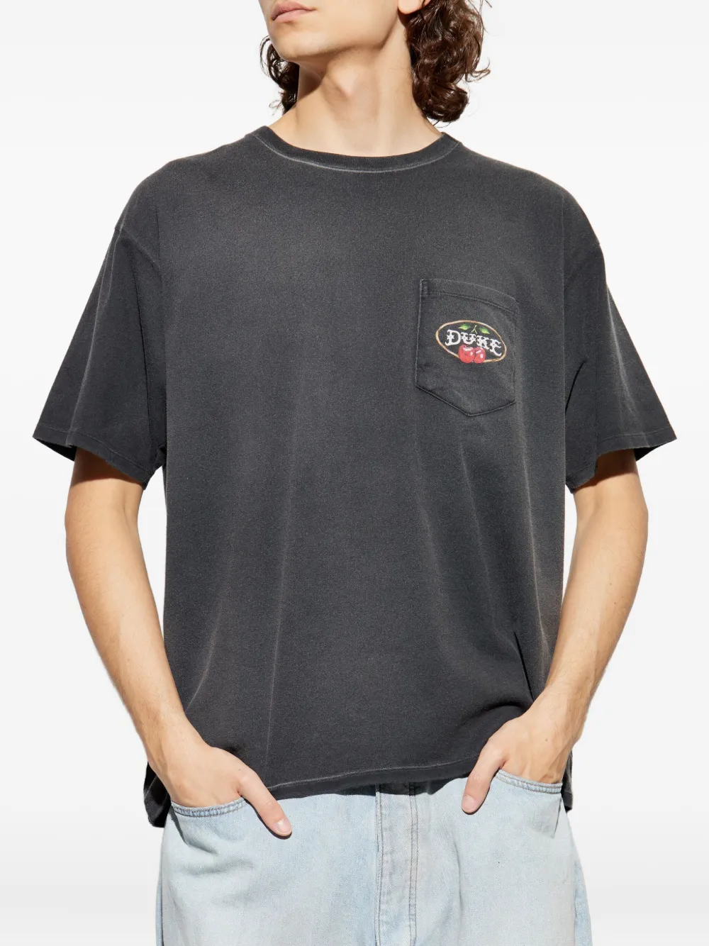 Duke & Dexter Logo-print T-shirt In Gray