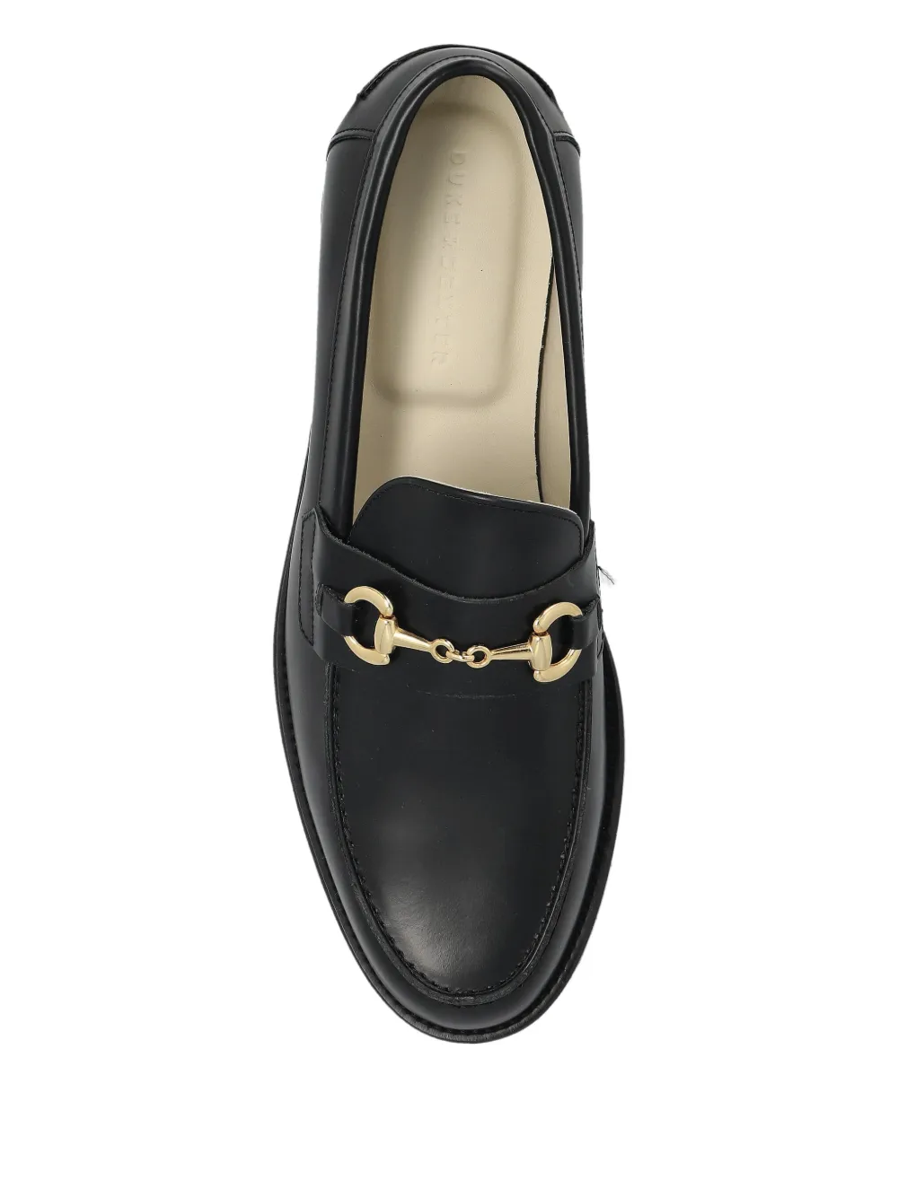 DUKE & DEXTER Wilde leren loafers Zwart