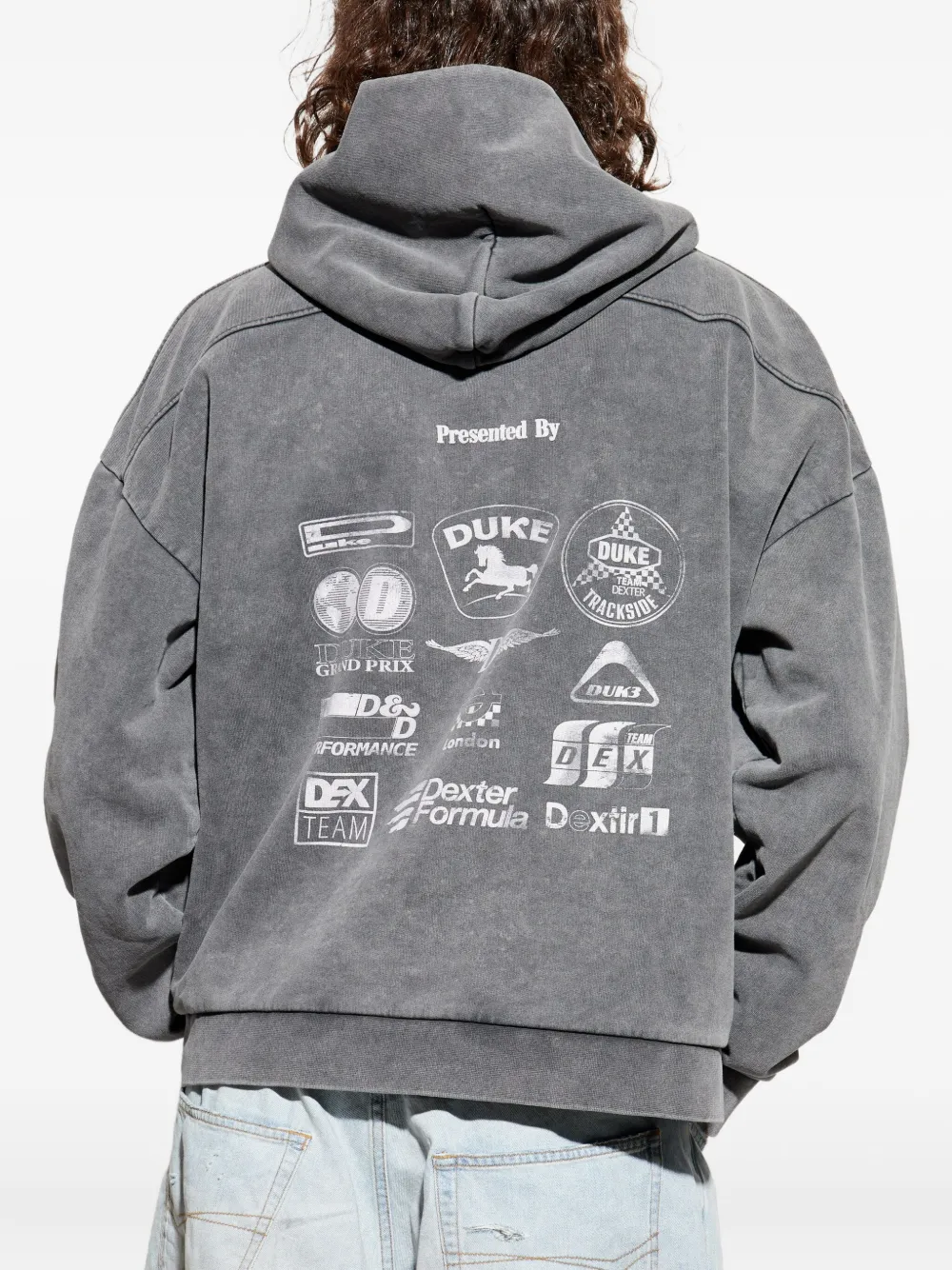 Duke & Dexter Dr3 Sponsors Hoodie In Gray
