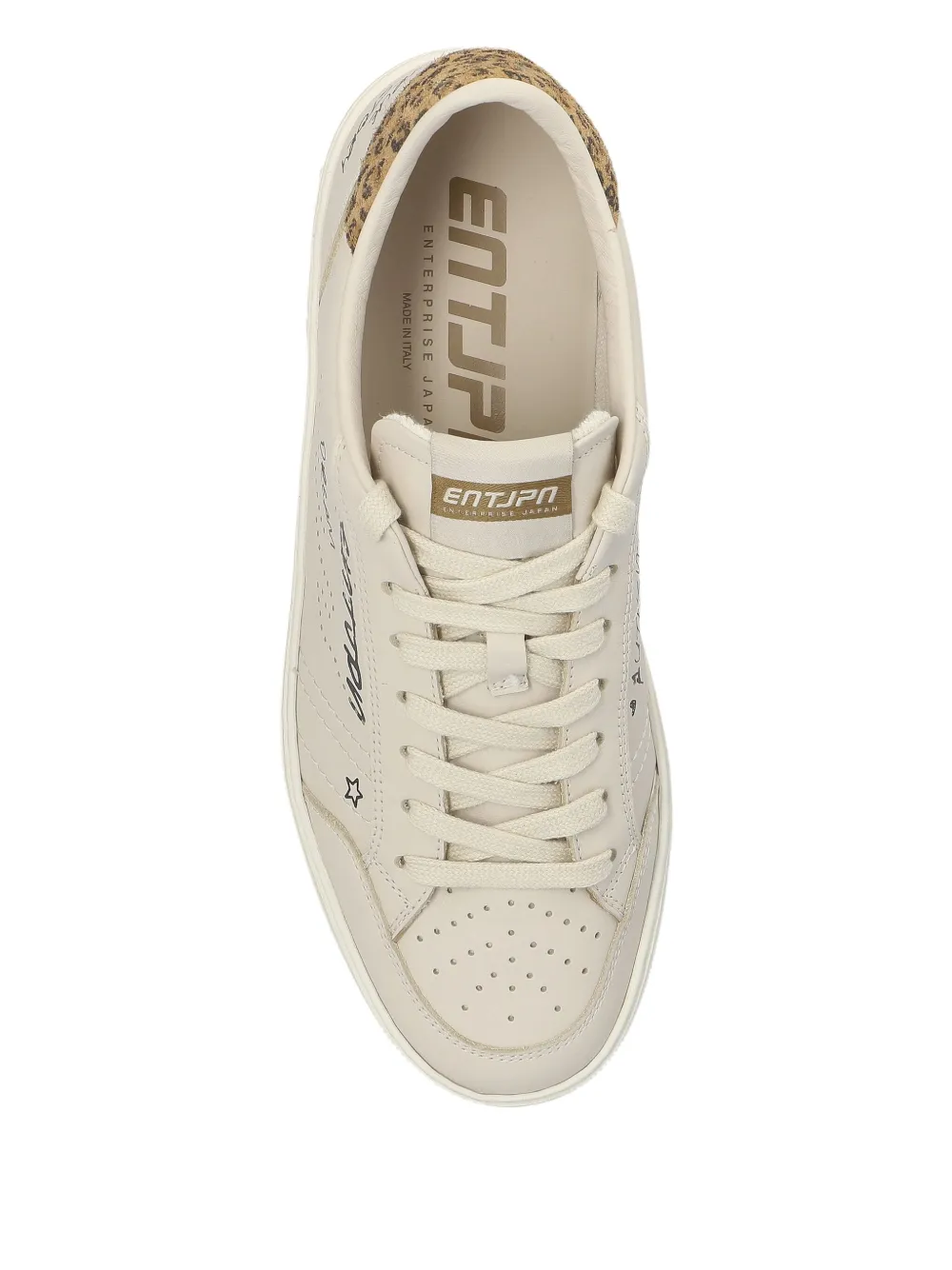 Enterprise Japan Leopard-print Sneakers In Metallic