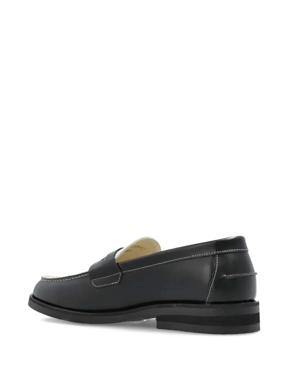 Duke & Dexter Wilde Snake-print Loafers In Black