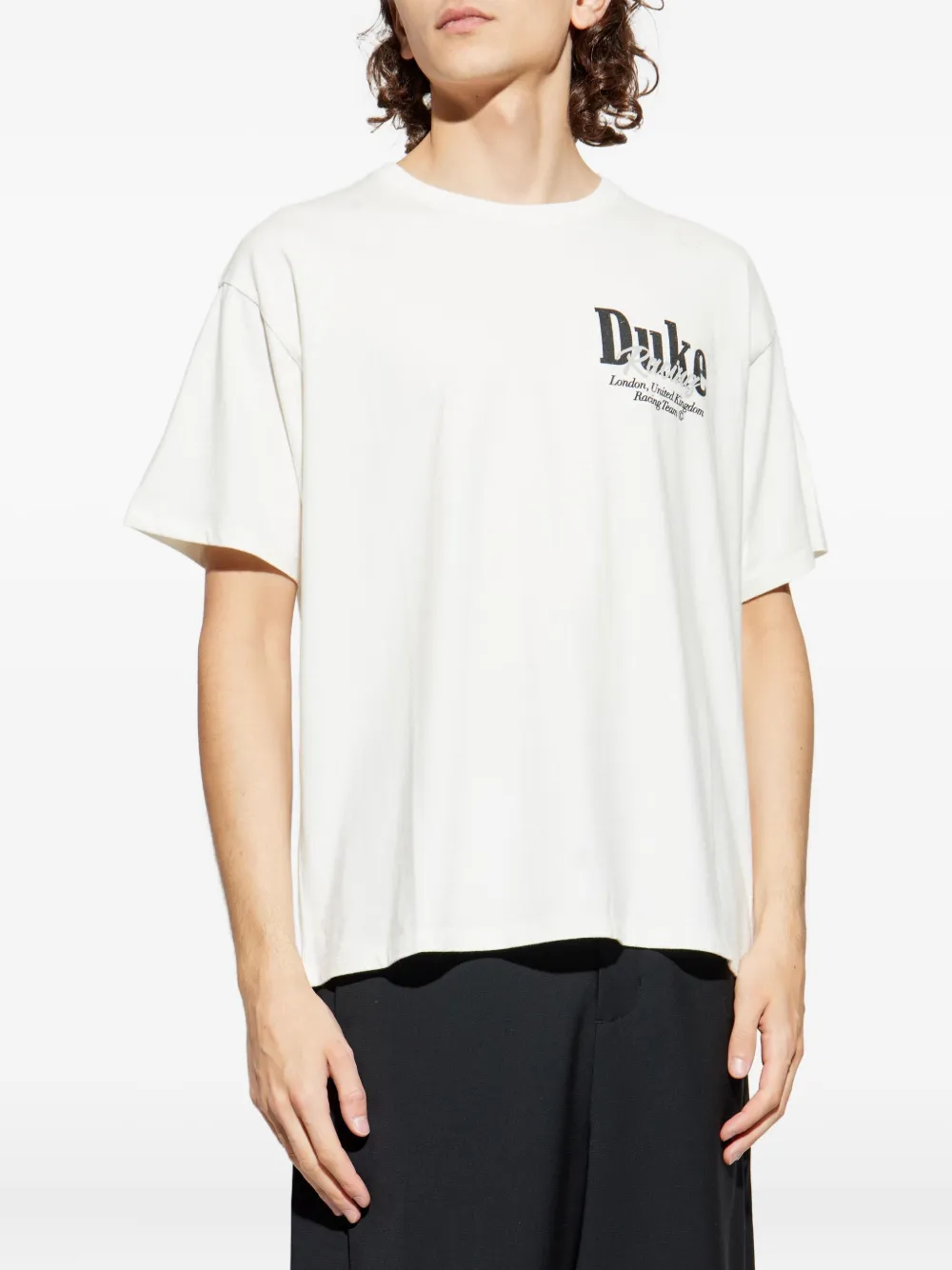 Duke & Dexter Logo-print T-shirt In White