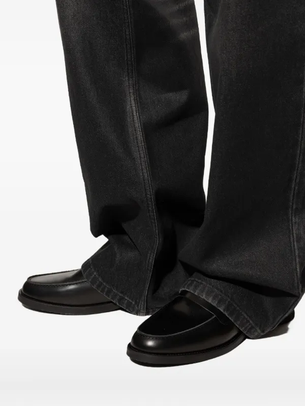DUKE & DEXTER Wilde Thank You Good Night Penny Loafers | Black