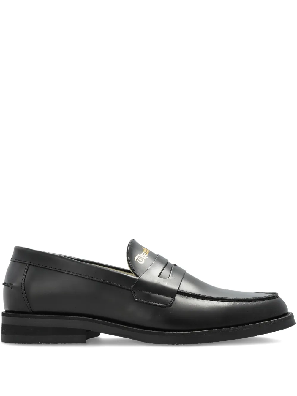 DUKE & DEXTER Wilde Thank You Good Night penny loafers | Black | Image 1
