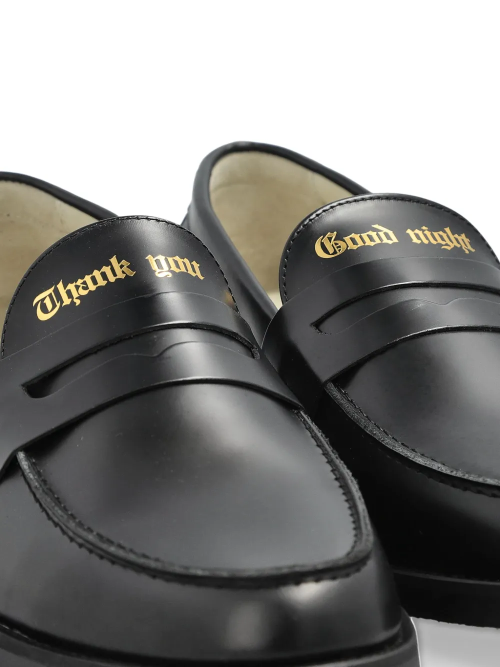 Duke & Dexter Wilde Thank You Good Night Penny Loafer In Black