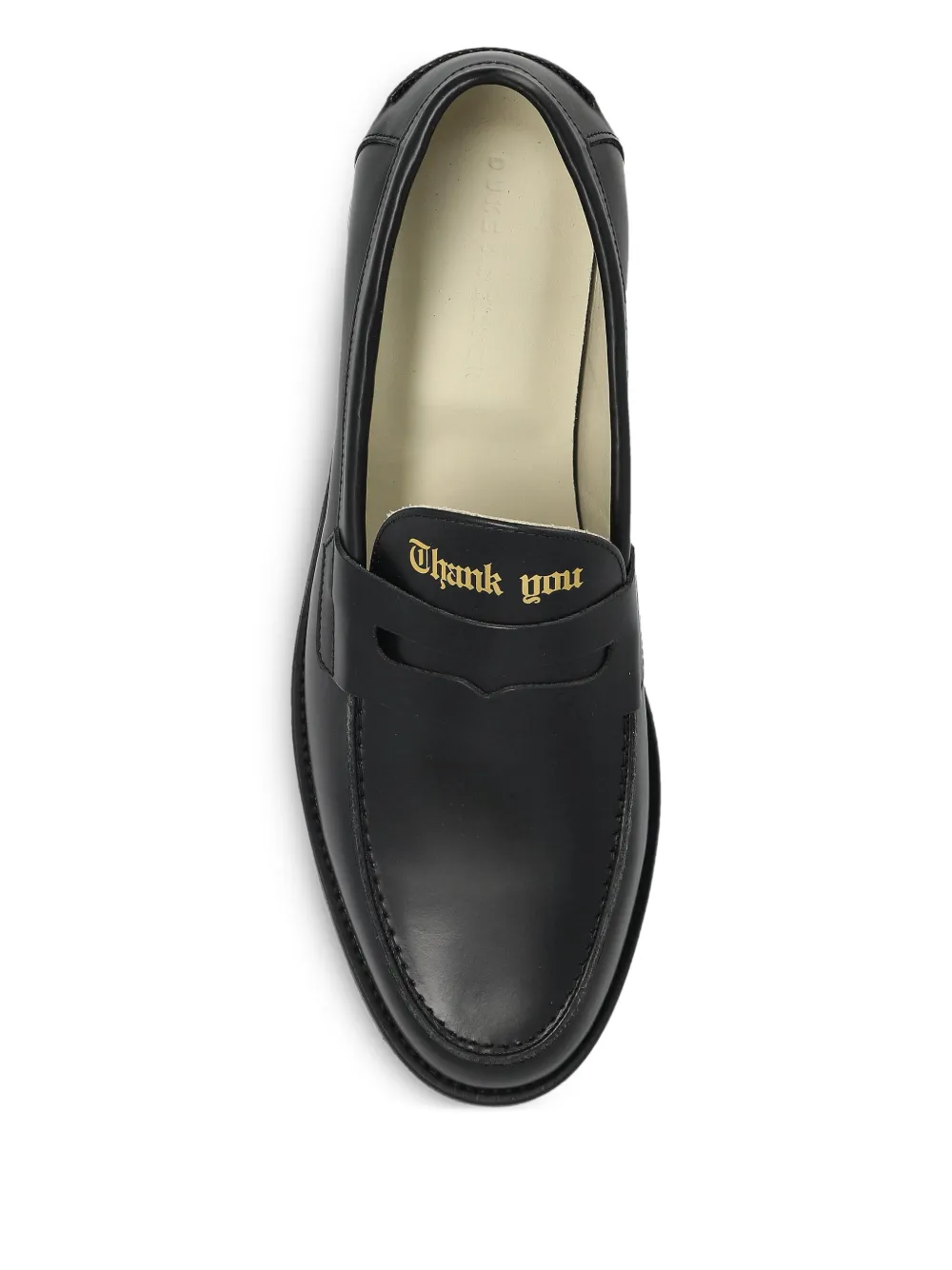 DUKE & DEXTER Wilde Thank You Good Night penny loafers Zwart