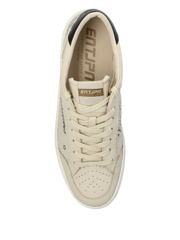 Enterprise Japan Perforated Leather Sneakers | Neutrals | FARFETCH