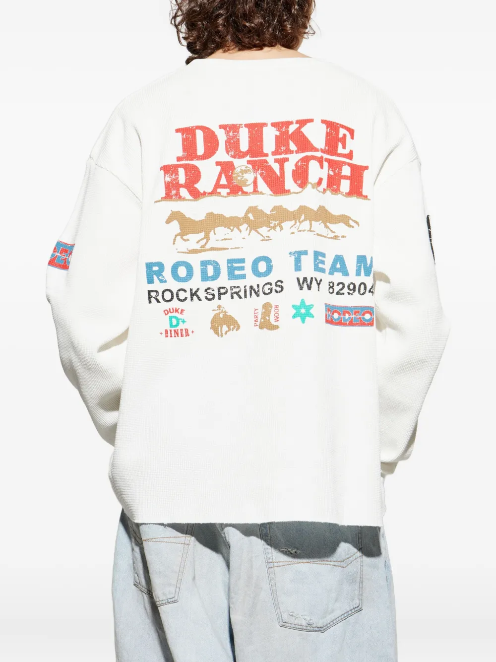 Duke & Dexter Graphic-print T-shirt In White