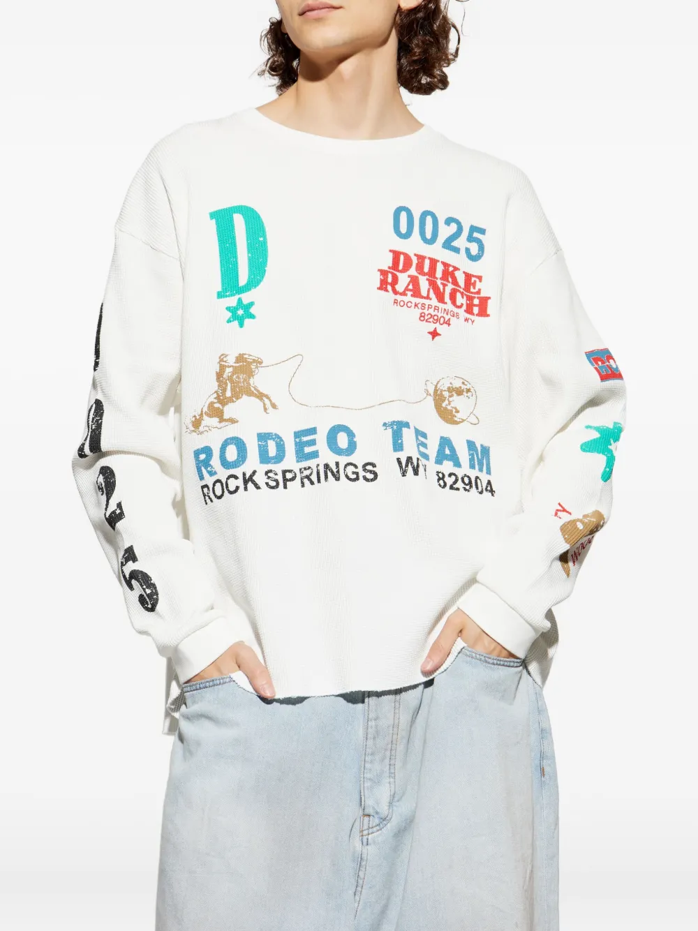 Duke & Dexter Graphic-print T-shirt In White