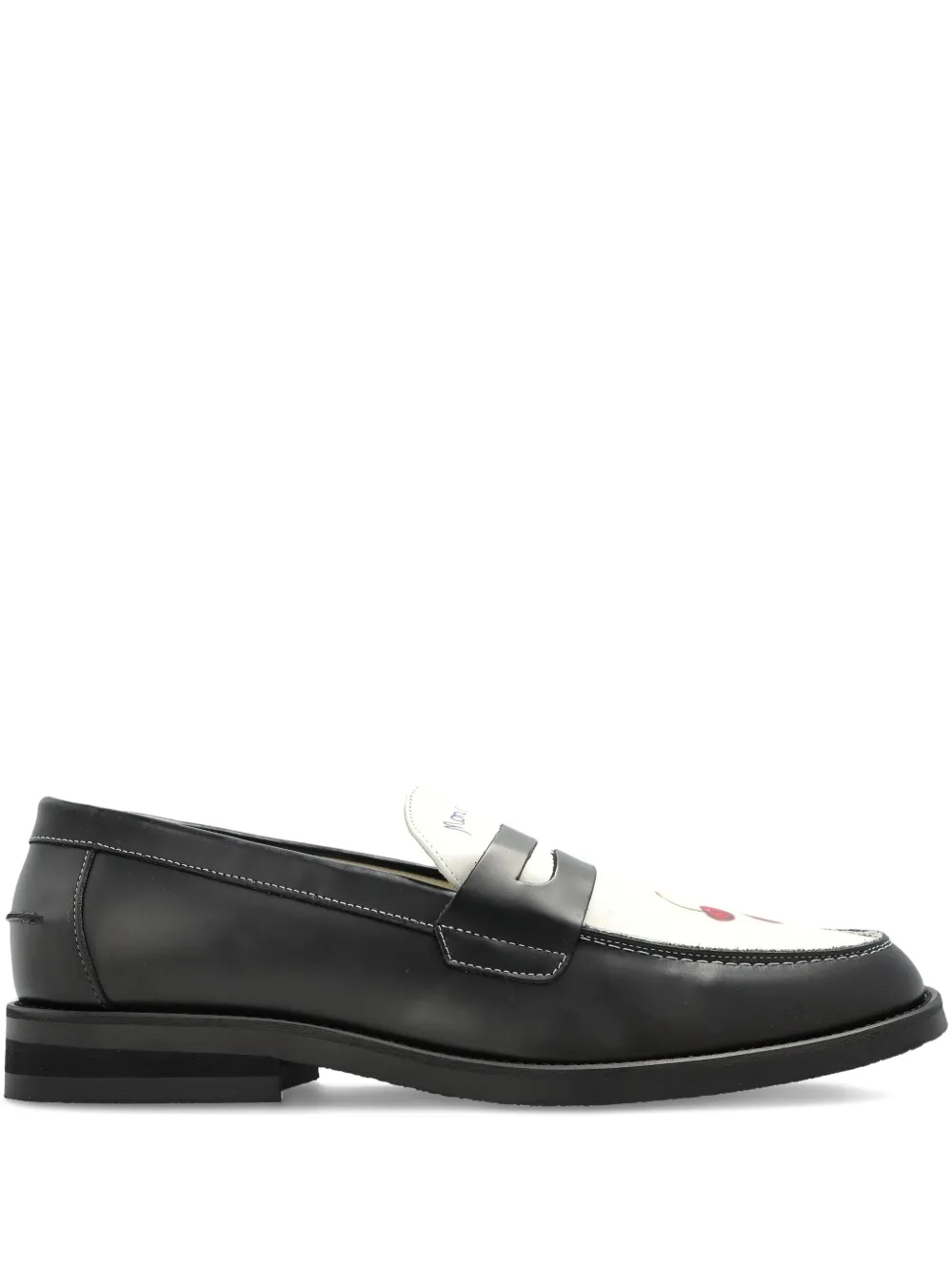 DUKE & DEXTER Wilde cherry penny loafers | Black | Image 1