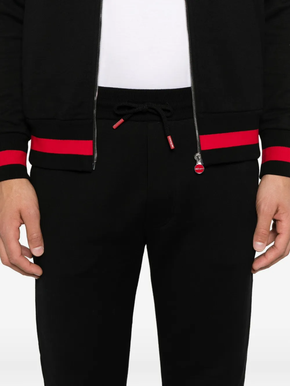 Kiton Trainingspak met geborduurd logo Zwart