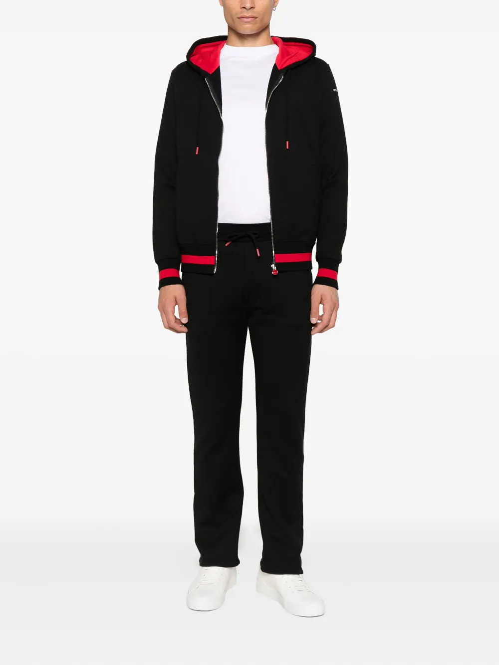 Kiton logo-embroidered tracksuit - Zwart