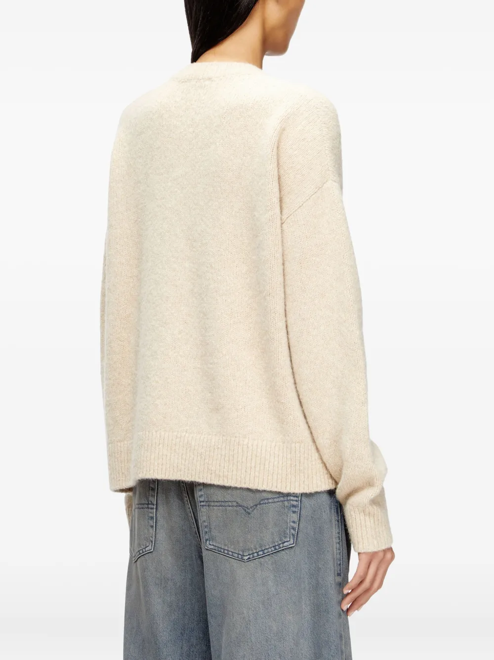 Diesel M-areeta Sweater In Neutral