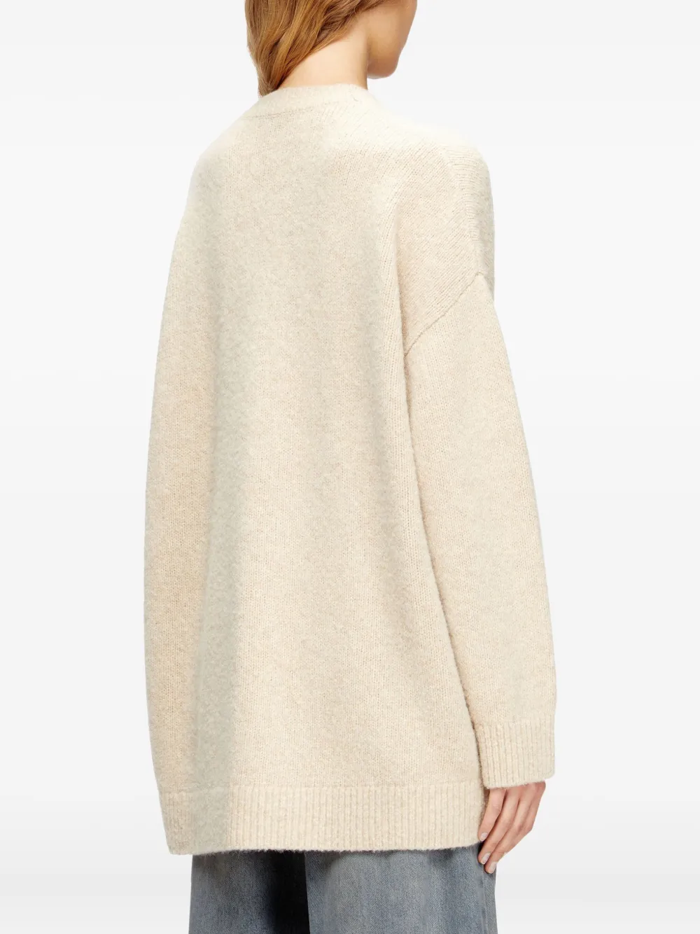 Diesel M-areela Cardigan In Neutral