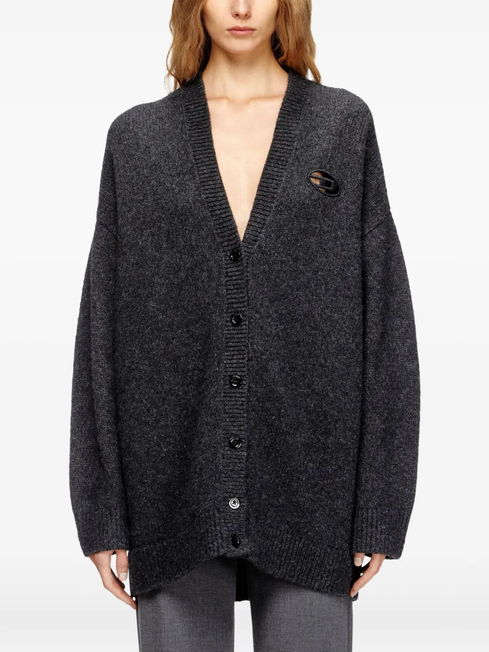 Diesel M-areela Cardigan In Black