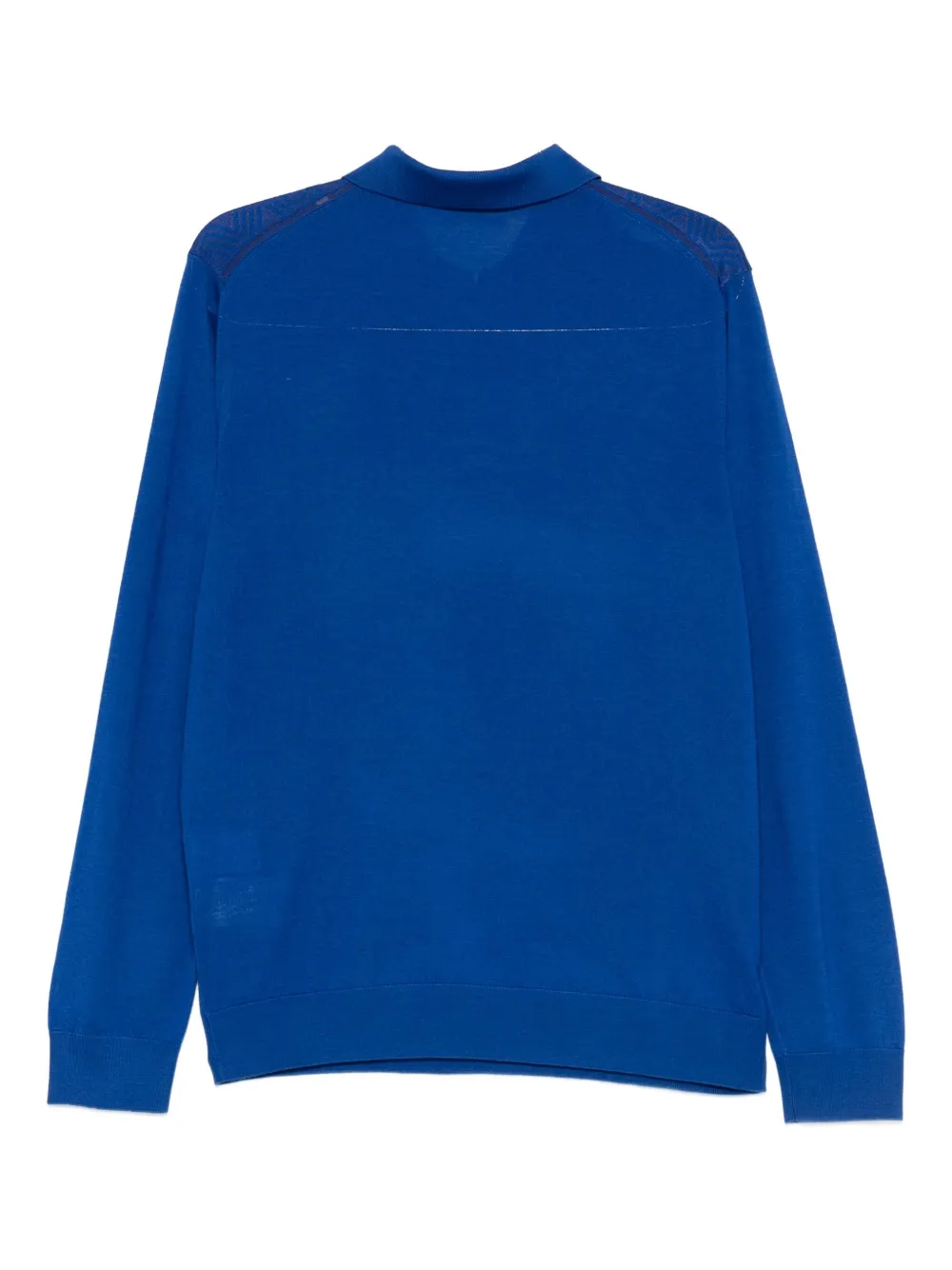 Stefano Ricci Poloshirt met rits - Blauw