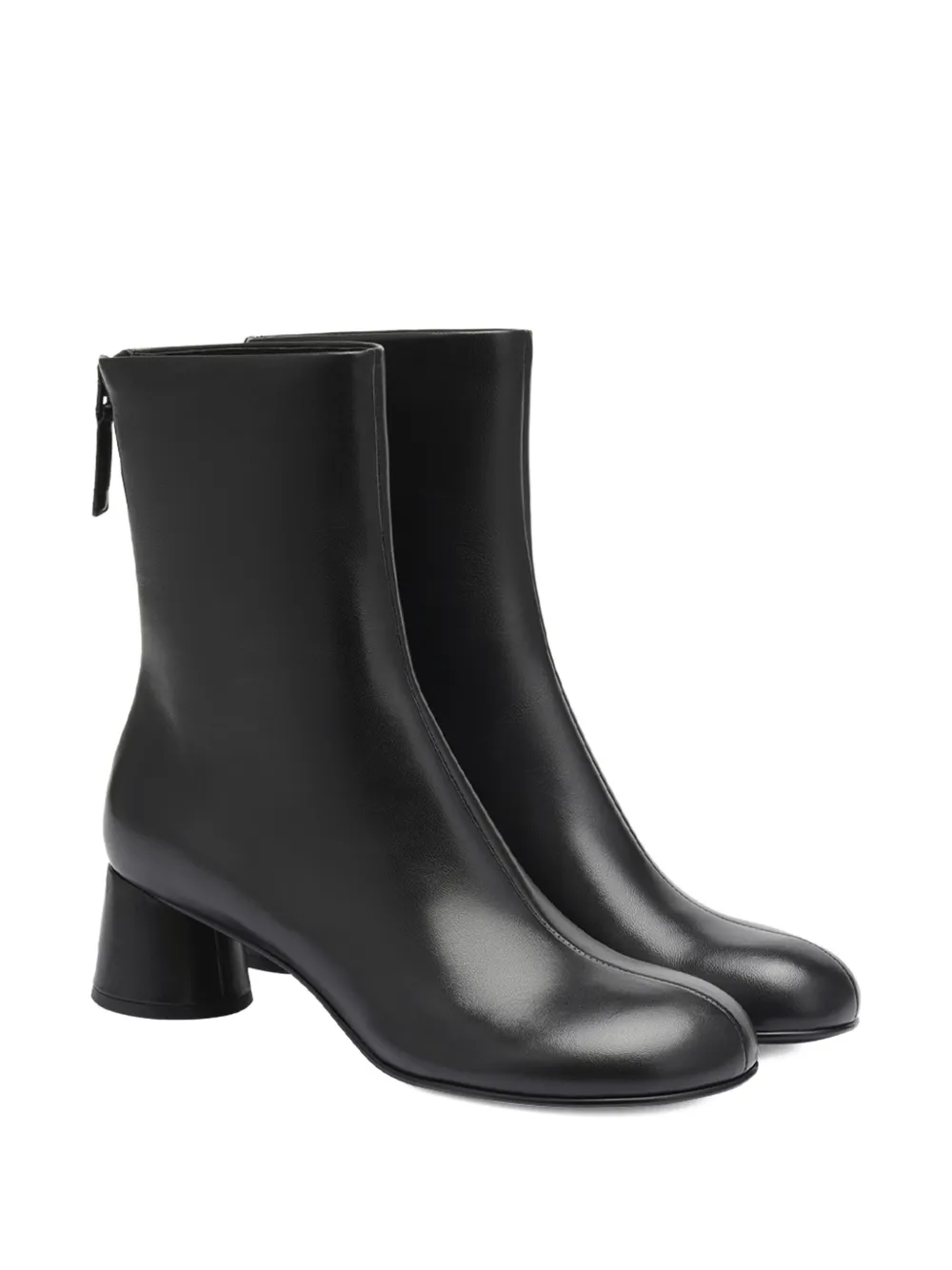 Potamy Knöchelhohe Lederstiefel In Black