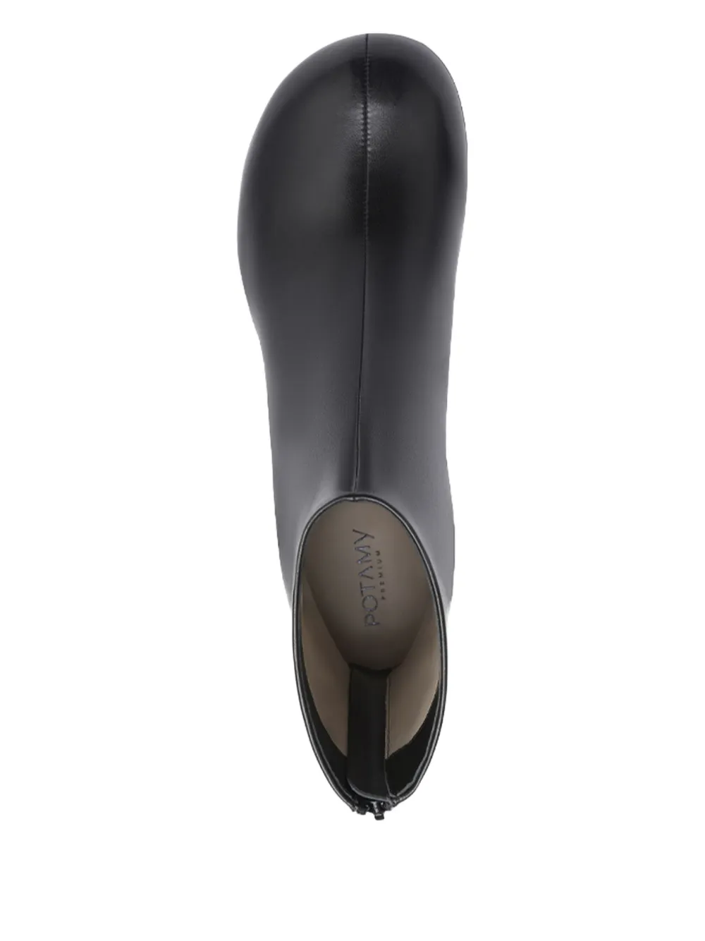 Potamy Knöchelhohe Lederstiefel In Black