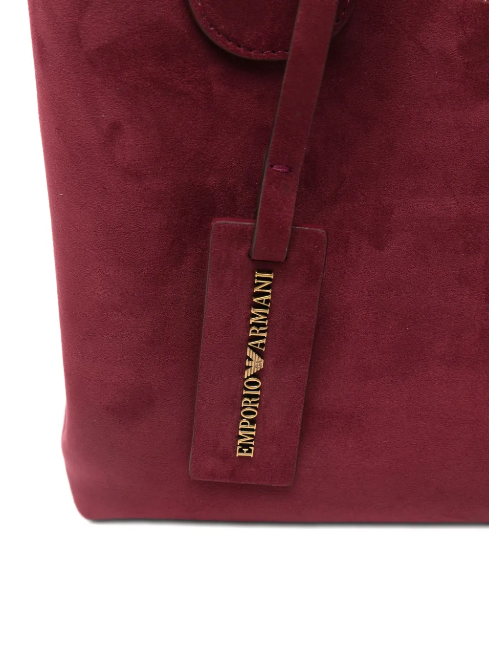 Emporio Armani Tote Bag Mit Logo-schriftzug In Red