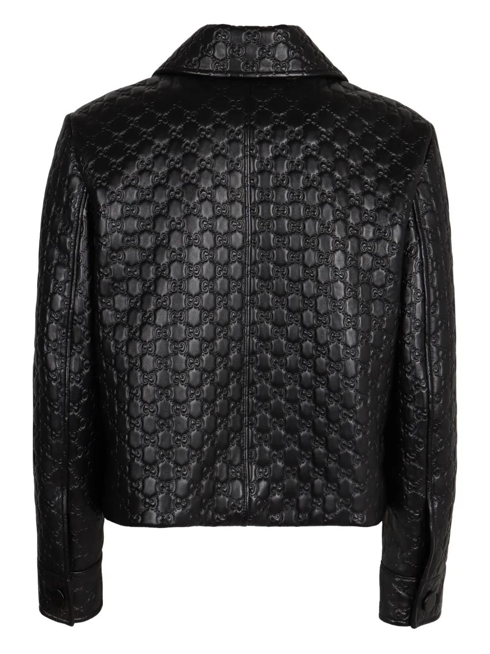Gucci embossed-GG leather jacket | Leather Jackets | Image 2