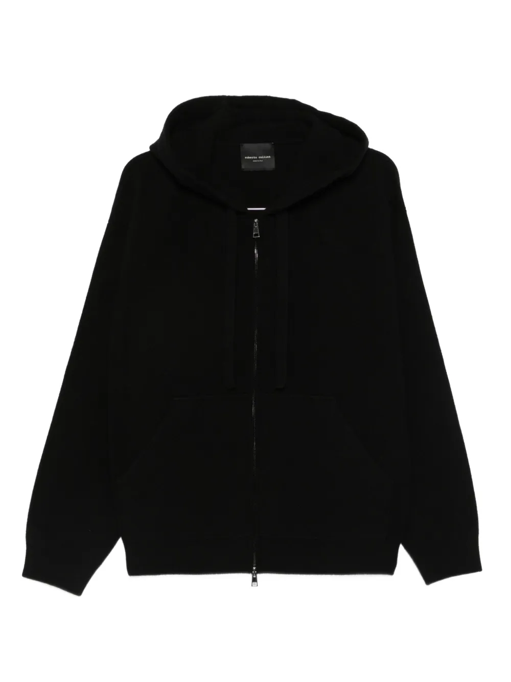 Roberto Collina hoodie con cierre | negro | Image 1