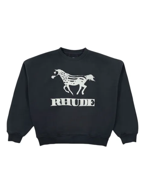 RHUDE dinero-graphic crew-neck sweatshirt