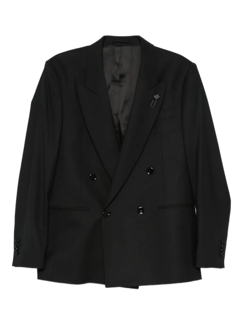 Lardini blazer con doble botonadura | negro | Image 1