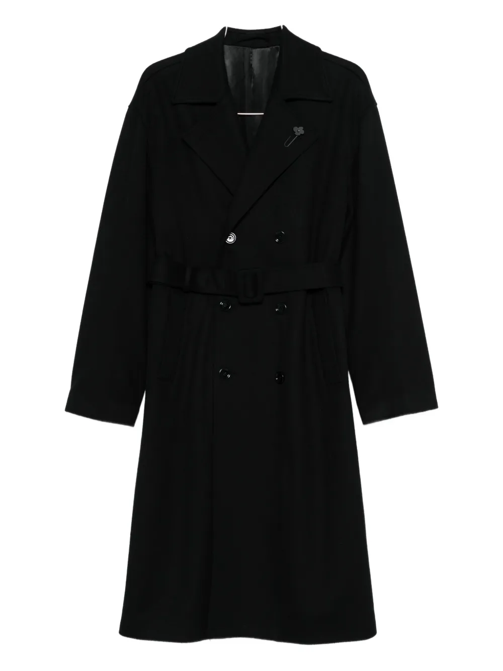 Lardini abrigo con doble botonadura | negro | Image 1