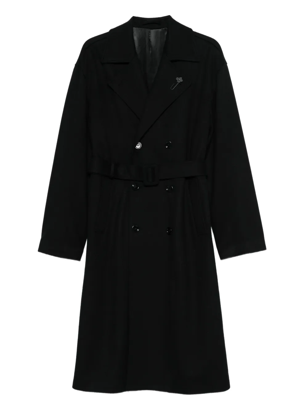 Lardini abrigo con doble botonadura | negro | Image 1