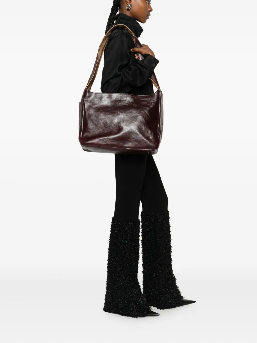 OUR LEGACY leather shoulder bag - Rood